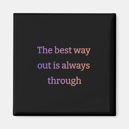 De beste uitweg is altijd door magneet (Voorkant)