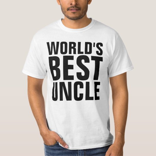 DE BESTE UNCLE T-shirts T - shirts TER WERELD (Voorkant)