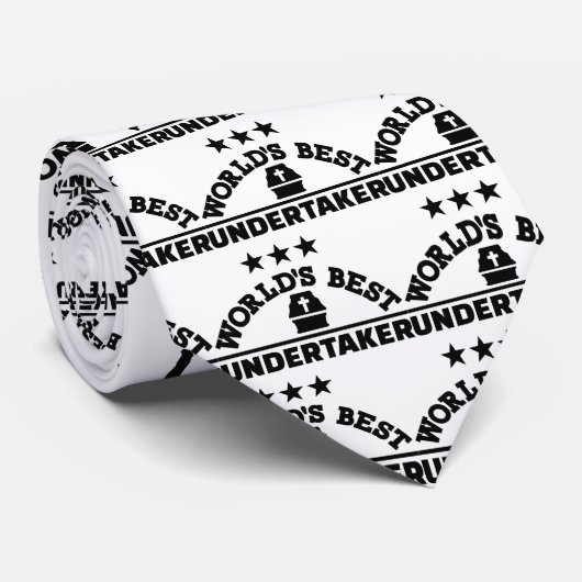 De beste undertaker ter wereld stropdas (Opgerold)
