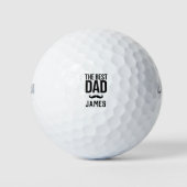 De beste vader aangepaste naam Golfballen (Voorkant)