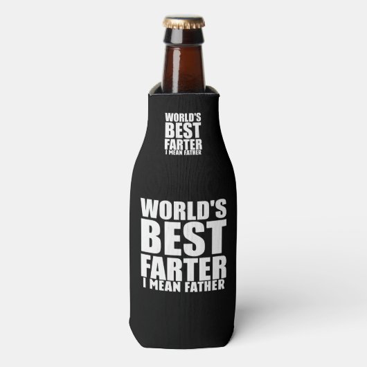 De beste vader cadeau voor papa flesjeskoeler (Fles Voorkant)