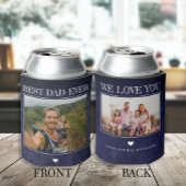 De beste vader die we altijd van je houden, 2 foto blikjeskoeler