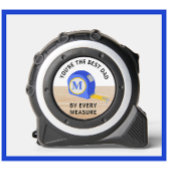 De beste vader door elke maat Custom Monogram Rolmaat