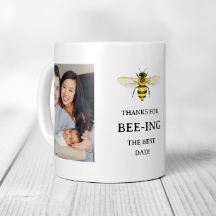 De beste vader Eenvoudige Schattigee bij en foto Koffiemok