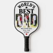 De beste vader-gecertificeerde Vaderdag-foto ter w Pickleball Paddle (Voorkant)