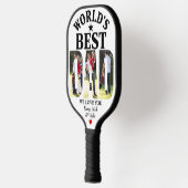 De beste vader-gecertificeerde Vaderdag-foto ter w Pickleball Paddle (Links)