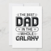 De beste vader in de hele melkweg bedankkaart (Voorkant)