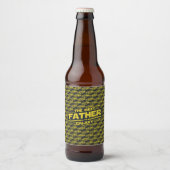 De beste vader in de melkweg Vaderdag cadeau Bier Etiket (Voorkant)