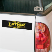 De beste vader in de melkweg Vaderdag cadeau Bumpersticker (Op Truck)