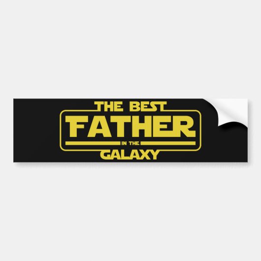 De beste vader in de melkweg Vaderdag cadeau Bumpersticker (Voorkant)