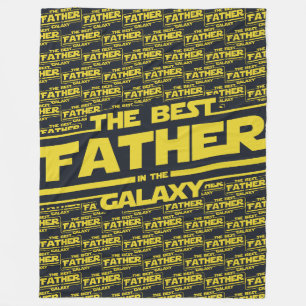 De beste vader in de melkweg Vaderdag cadeau Fleece Deken