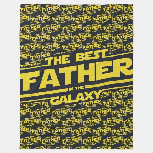 De beste vader in de melkweg Vaderdag cadeau Fleece Deken (Voorkant)