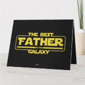 De beste vader in de melkweg Vaderdag cadeau Kaart (Achterkant)