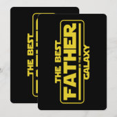 De Beste Vader in de Melkweg Vaderdag Cadeau Kaart (Voorkant / Achterkant)