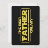 De Beste Vader in de Melkweg Vaderdag Cadeau Kaart (Achterkant)