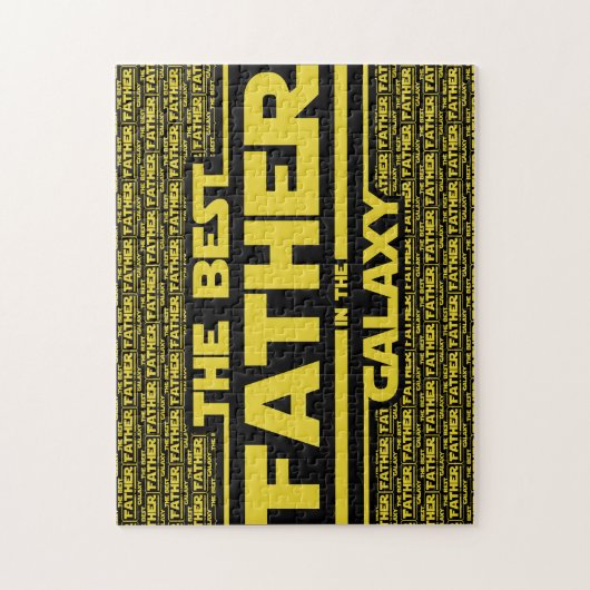 De beste vader in de melkweg Vaderdag cadeau Legpuzzel (Verticaal)