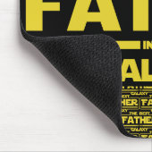 De beste vader in de melkweg Vaderdag cadeau Muismat (Hoek)