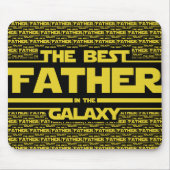 De beste vader in de melkweg Vaderdag cadeau Muismat (Voorkant)