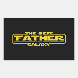 De beste vader in de melkweg Vaderdag cadeau Rechthoekige Sticker