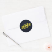 De beste vader in de melkweg Vaderdag cadeau Ronde Sticker (Envelop)