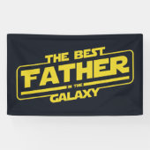 De beste vader in de melkweg Vaderdag cadeau Spandoek (Horizontaal)
