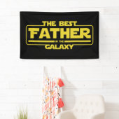 De beste vader in de melkweg Vaderdag cadeau Spandoek (Insitu)