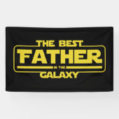 De beste vader in de melkweg Vaderdag cadeau Spandoek (Horizontaal)