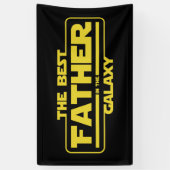 De beste vader in de melkweg Vaderdag cadeau Spandoek (Verticaal)