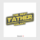 De beste vader in de melkweg Vaderdag cadeau Sticker (Vel)
