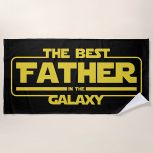 De beste vader in de melkweg Vaderdag cadeau Strandlaken