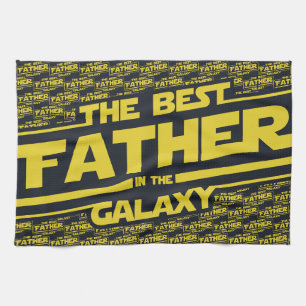 De beste vader in de melkweg Vaderdag cadeau Theedoek