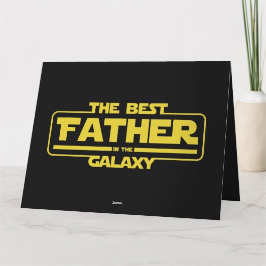 De Beste Vader In Het Sterrenstelsel Vaderdag Cade Kaart (Achterkant)