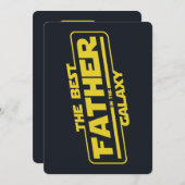 De Beste Vader In Het Sterrenstelsel Vaderdag Cade Kaart (Voorkant / Achterkant)