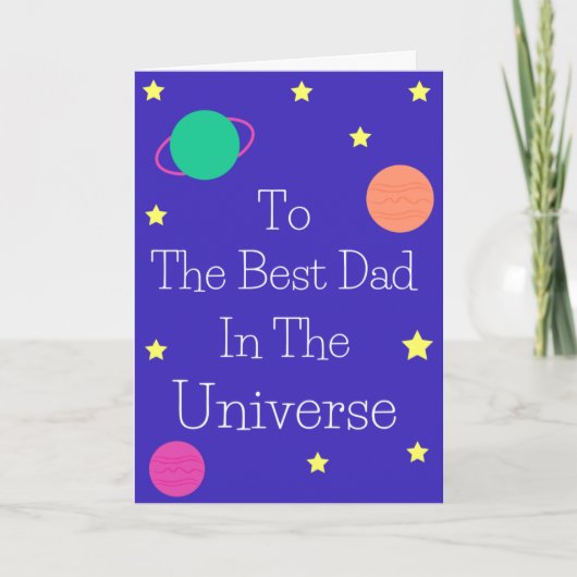 De beste vader in het universum kaart (Voorkant)