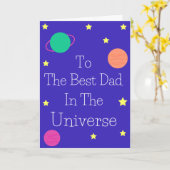 De beste vader in het universum kaart (Gele Bloem)