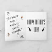De beste vader ooit. Foto gevouwen Happy Vaderdag  Kaart (Binnen)