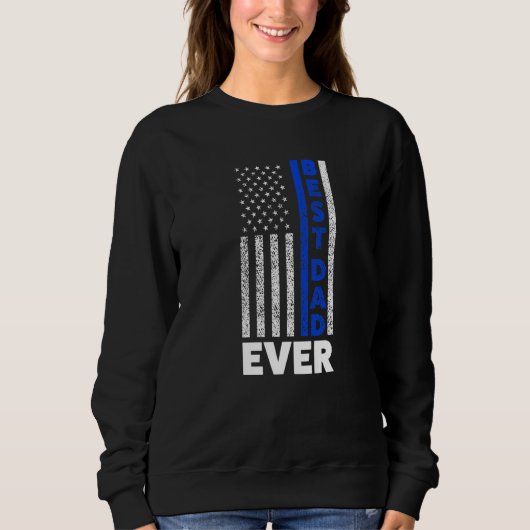 De beste vader ooit heeft de Amerikaanse vlag Trui (Voorkant)