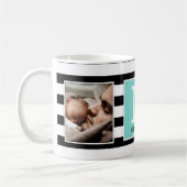 De beste vader ooit. Met Foto en Monogram Modern! Koffiemok (Links)