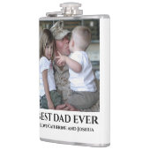 De beste vader ooit ooit foto van vaders van kinde heupfles (Links)