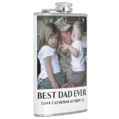 De beste vader ooit ooit foto van vaders van kinde heupfles (Rechts)