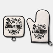 De beste vader ooit ovenwant & pannenlap set (Voorkant)