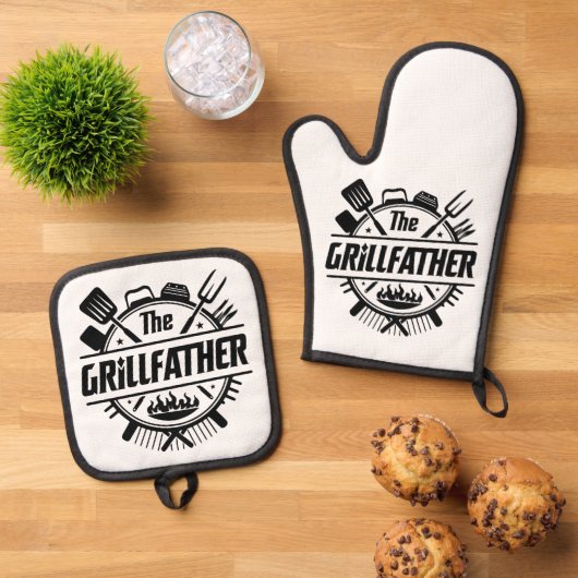 De beste vader ooit ovenwant & pannenlap set (Top down)