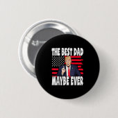 De beste vader ooit steunt Trump op Vaderdag Ronde Button 5,7 Cm (Voorkant /achterkant)