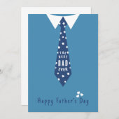 De beste vader ooit: Vaderdag Groetjes Kaart (Voorkant / Achterkant)