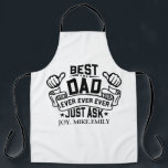 De beste vader ooit Vaderdag Papa vraagt gewoon aa Schort<br><div class="desc">Beste vader ooit Vaderdag Papa,  vraag het maar aan papa</div>