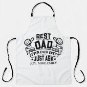 De beste vader ooit Vaderdag Papa vraagt gewoon aa Schort (Voorkant)