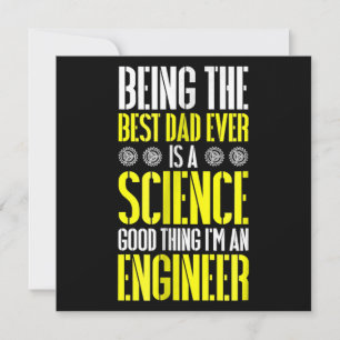 De beste vader ooit zijn is een ingenieur Wetensch Kaart