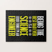 De beste vader ooit zijn is een ingenieur Wetensch Legpuzzel (Horizontaal)