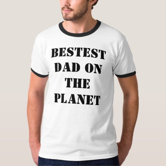 De beste vader op de planeet t-shirt (Voorkant)