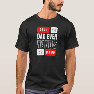 De beste vader pakt Kinder kraft Fathers Day Handp T-shirt